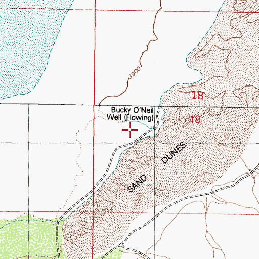 Topographic Map of Bucky O'Neil Well, NV