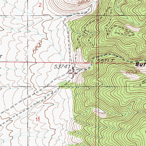 Topographic Map of Buffalo Canyon, NV