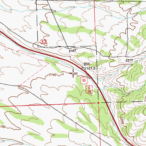 Topographic Map of Connors Canyon, NV