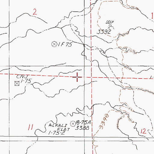 Topographic Map of Dixie Valley, NV