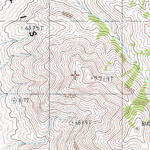 Topographic Map of Gillis Range, NV