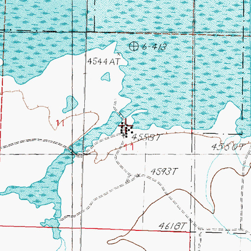 Topographic Map of Honker Duck Club, NV