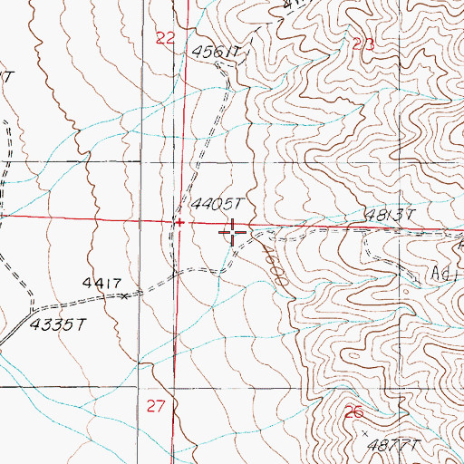 Topographic Map of Horse Canyon, NV