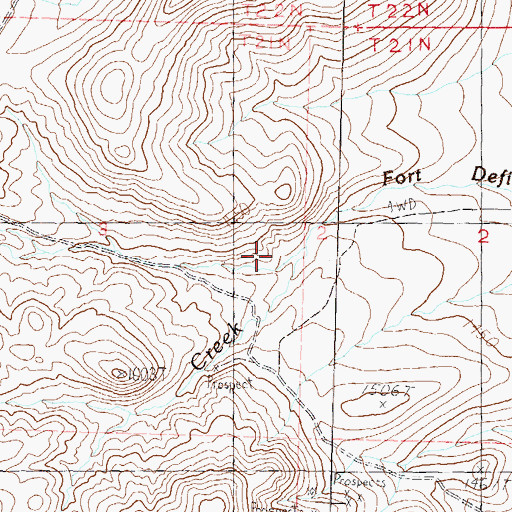 Topographic Map of Jones Canyon, NV