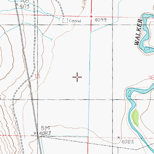 Topographic Map of Lateral Two-A, NV