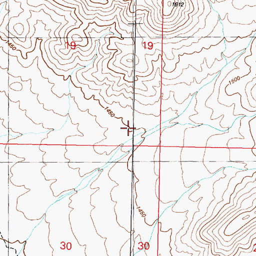 Topographic Map of Long Canyon, NV