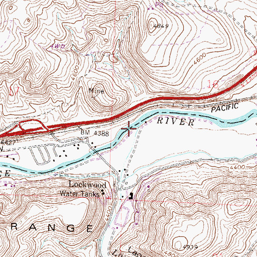 Topographic Map of Long Valley Creek, NV