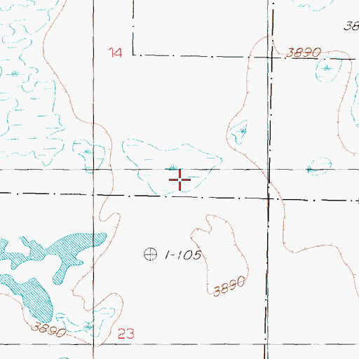 Topographic Map of Lower Valley, NV