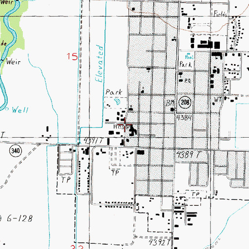 Topographic Map of Lyon Health Center, NV