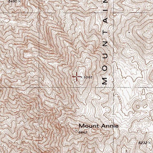 Topographic Map of Monte Cristo Mountains, NV
