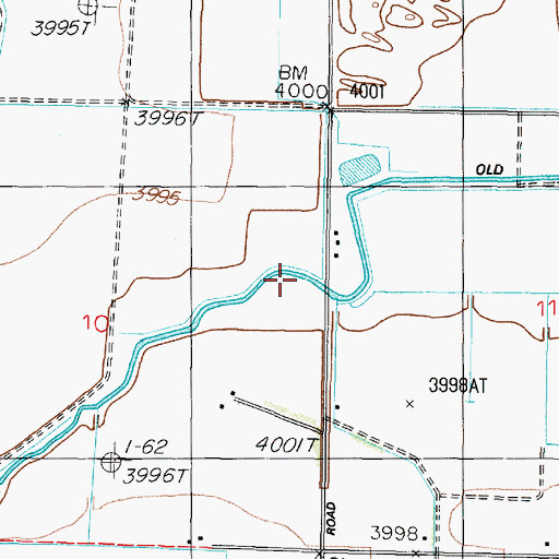 Topographic Map of Old Channel Canal, NV