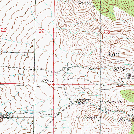 Topographic Map of Panther Canyon, NV