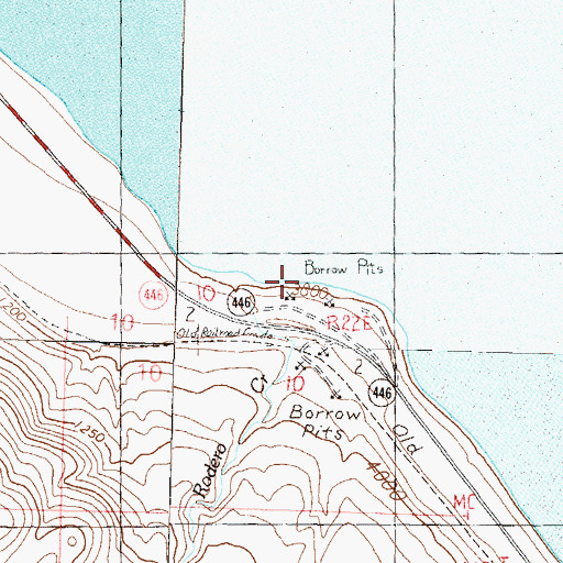 Topographic Map of Rodero Creek, NV