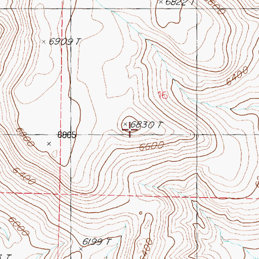 Topographic Map of Trinity Range, NV