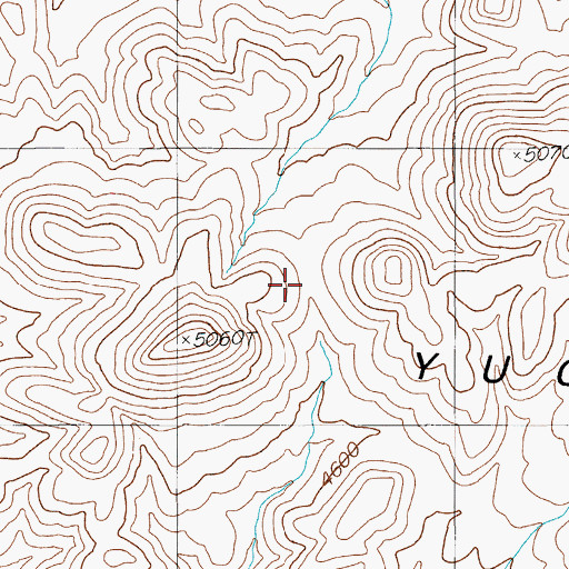Topographic Map of Prospector Pass, NV