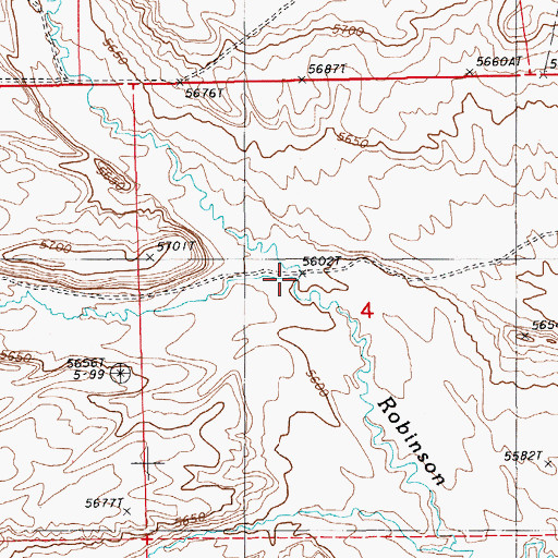 Topographic Map of South Fork Robinson Creek, NV