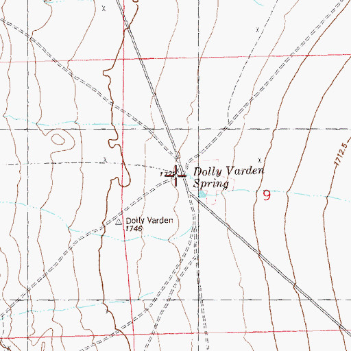 Topographic Map of Dolly Varden Spring, NV