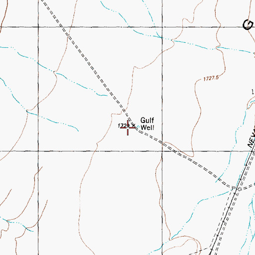 Topographic Map of Gulf Well, NV