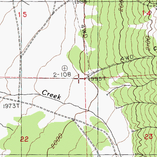 Topographic Map of Corral Canyon, NV