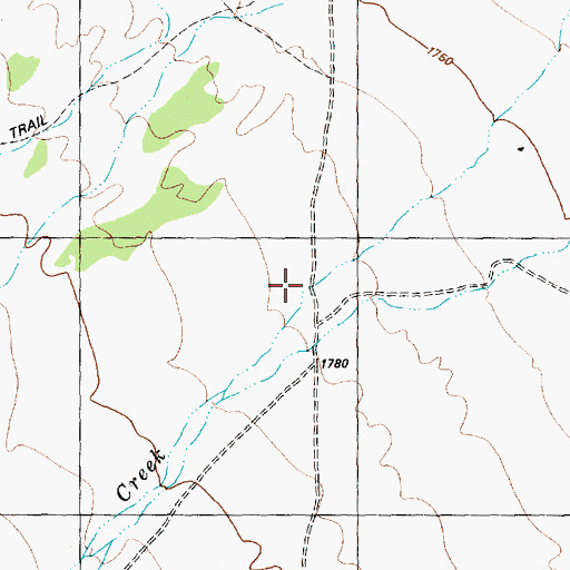 Topographic Map of North Creek, NV