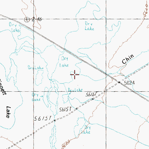 Topographic Map of Chin Creek, NV