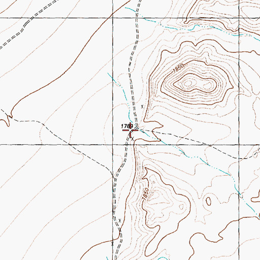 Topographic Map of Corral Canyon, NV