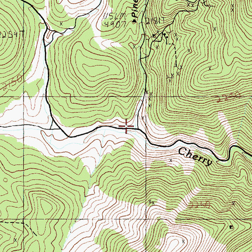 Topographic Map of Pinenut Canyon, NV