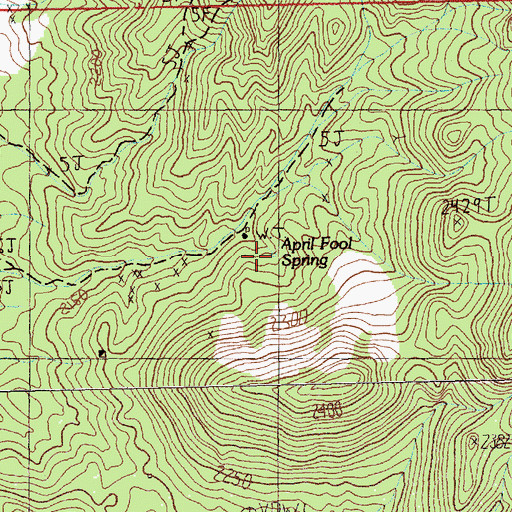 Topographic Map of April Fool Spring, NV
