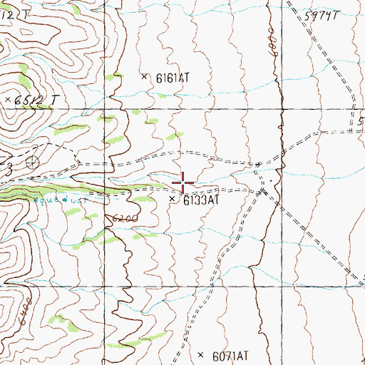 Topographic Map of Cottonwood Canyon, NV