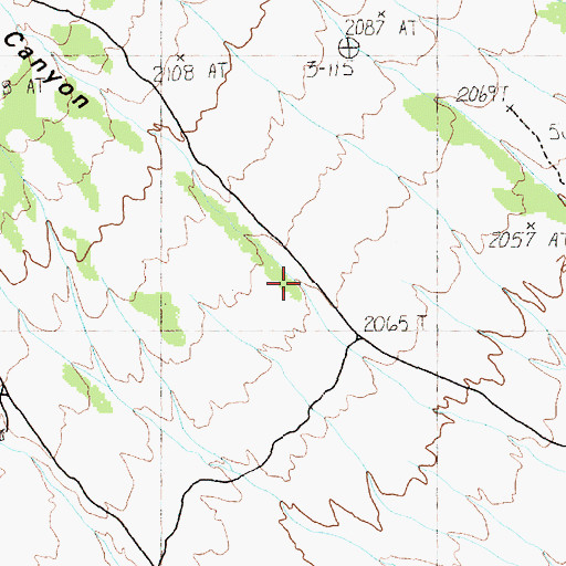 Topographic Map of Box Canyon, NV