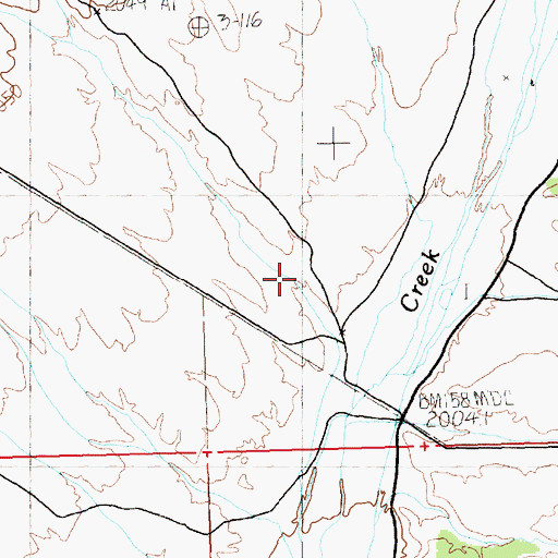 Topographic Map of Horse Canyon, NV