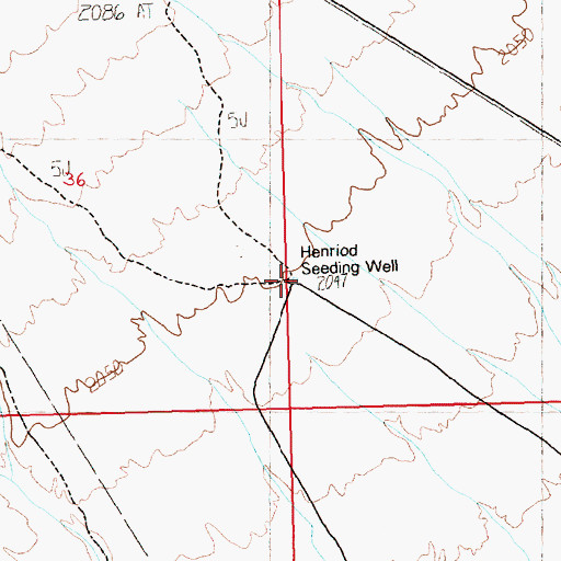 Topographic Map of Henriod Seeding Well, NV