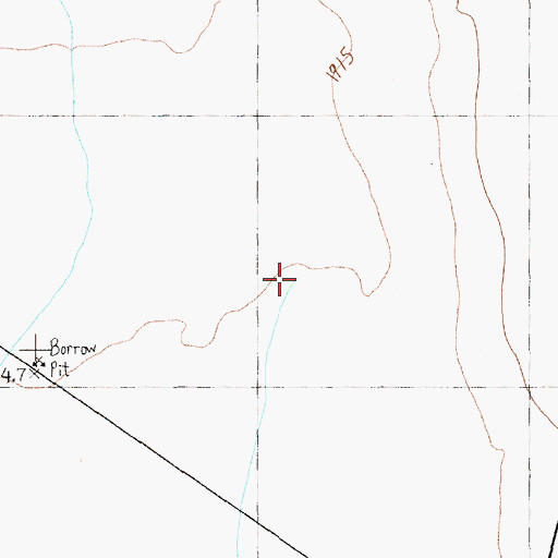 Topographic Map of Combs Creek, NV