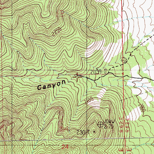 Topographic Map of Molleson Canyon, NV
