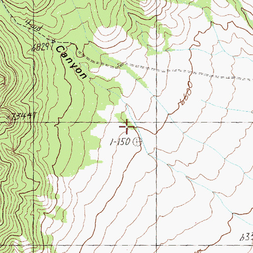Topographic Map of Red Rock Canyon, NV