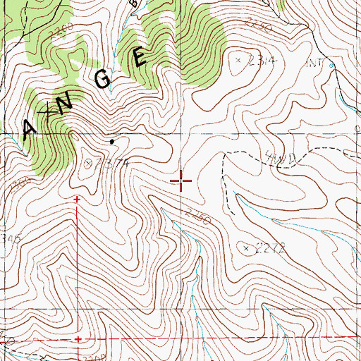 Topographic Map of Tognini Mountains, NV