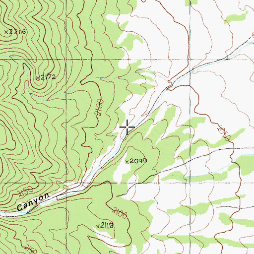 Topographic Map of Middle Canyon, NV