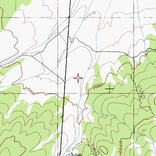 Topographic Map of Cherry Canyon, NV