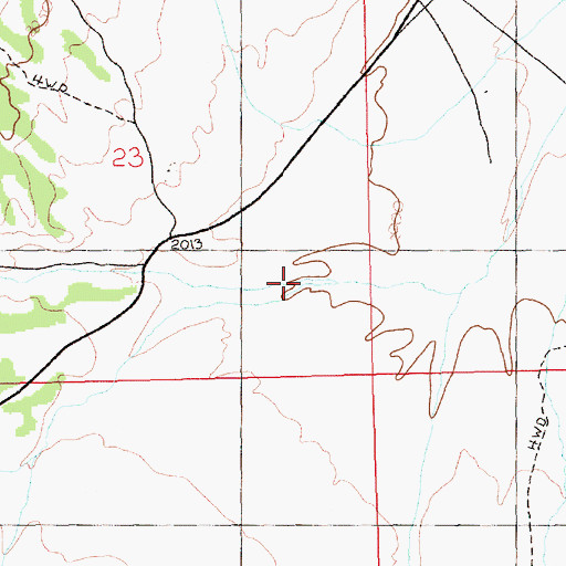 Topographic Map of Thirtymile Wash, NV