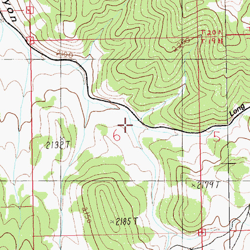 Topographic Map of Burnt Canyon, NV