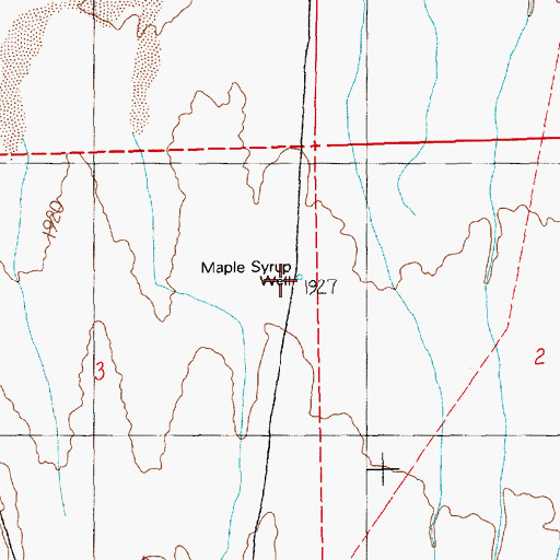 Topographic Map of Maple Syrup Well, NV