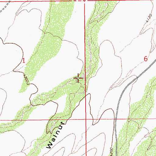 Topographic Map of Ash Gulch, AZ