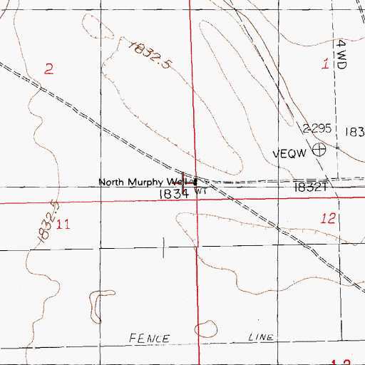 Topographic Map of North Murphy Well, NV