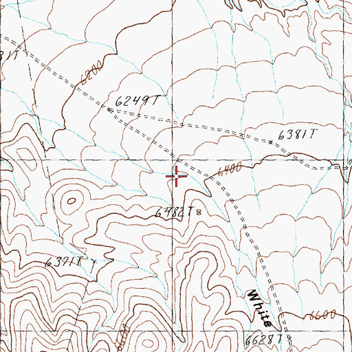 Topographic Map of White Cloud Canyon, NV