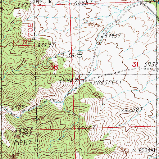 Topographic Map of Skinner Canyon, NV