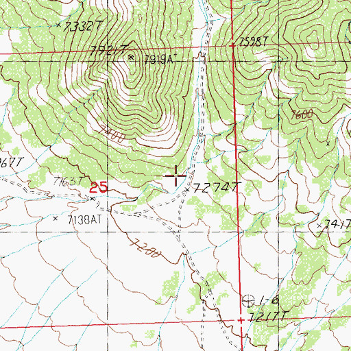 Topographic Map of Smith Canyon, NV