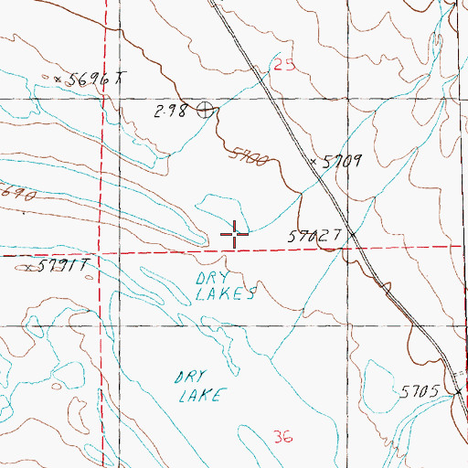 Topographic Map of Spring Valley Wash, NV