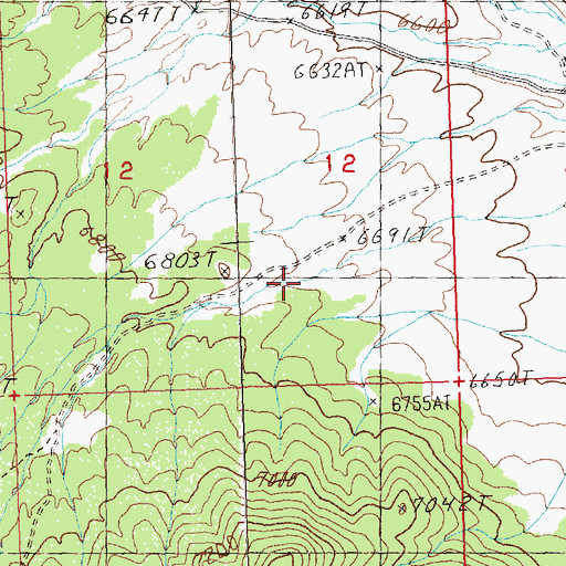 Topographic Map of Mallory Canyon, NV
