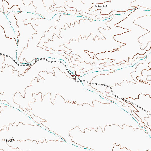 Topographic Map of Little Primrose Dam Reservoir, NV