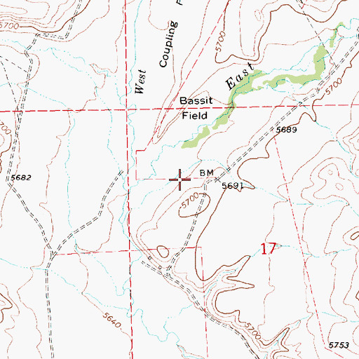 Topographic Map of H Moffat Company Ranch, NV